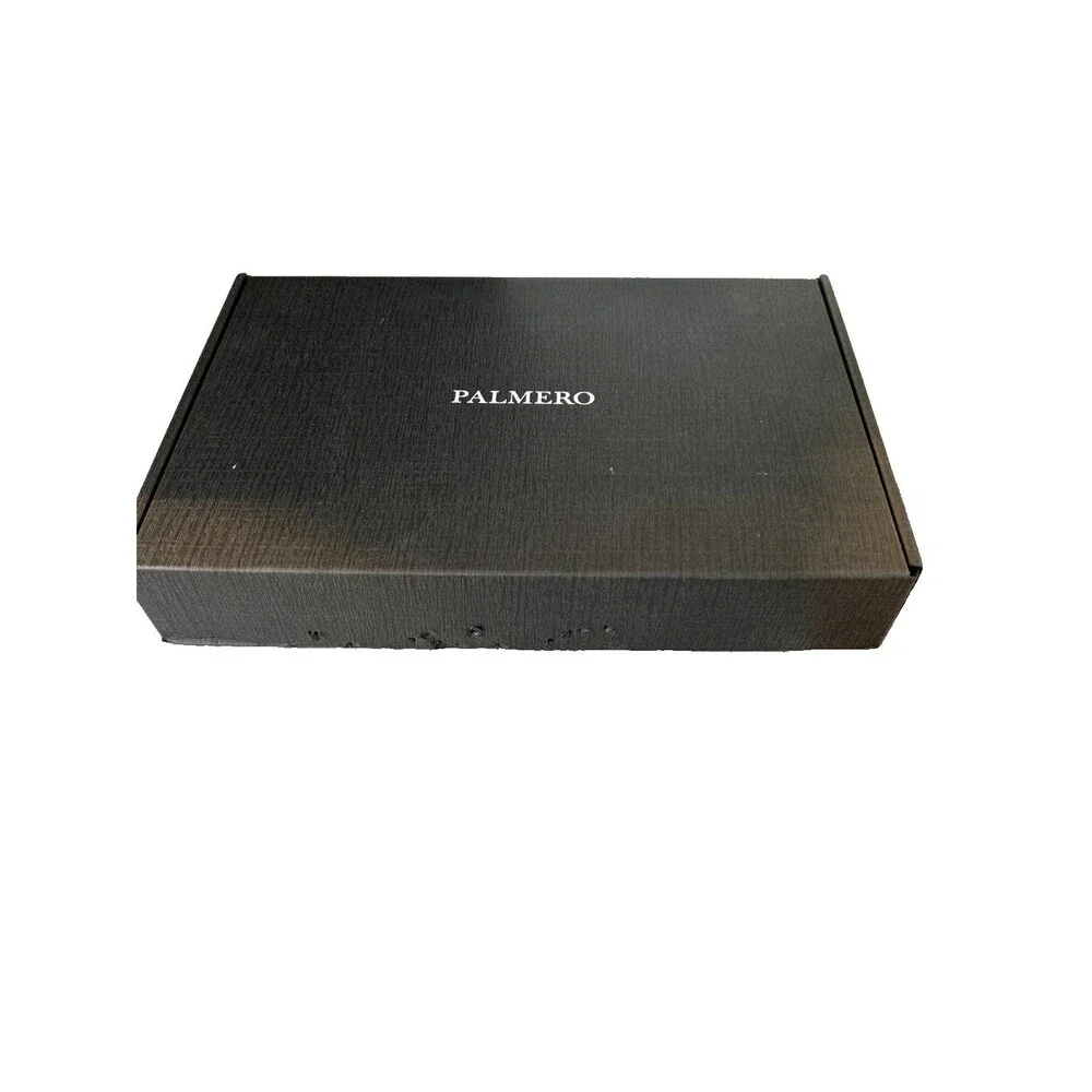 Palmero Makeup Brush Set Full Set 16 Brushes Faux Black Leather Zipper Case NEW